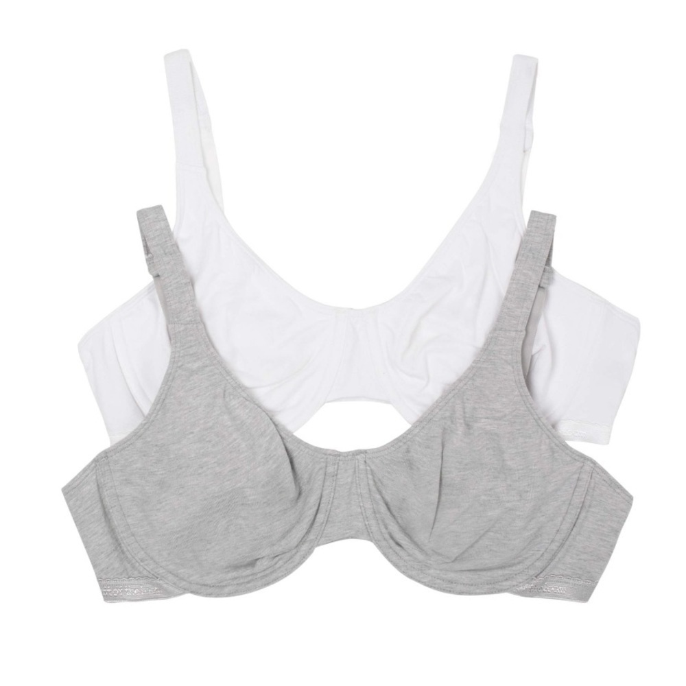 Fruit of the Loom beyondsoft smooth underwire 2-pack bras size 38C